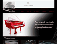 Tablet Screenshot of berdenpiano.com